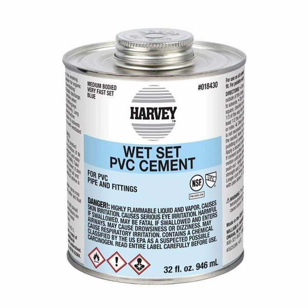 Tinkertools 32 oz Harvey Cement for PVC - Clear TI3309430
